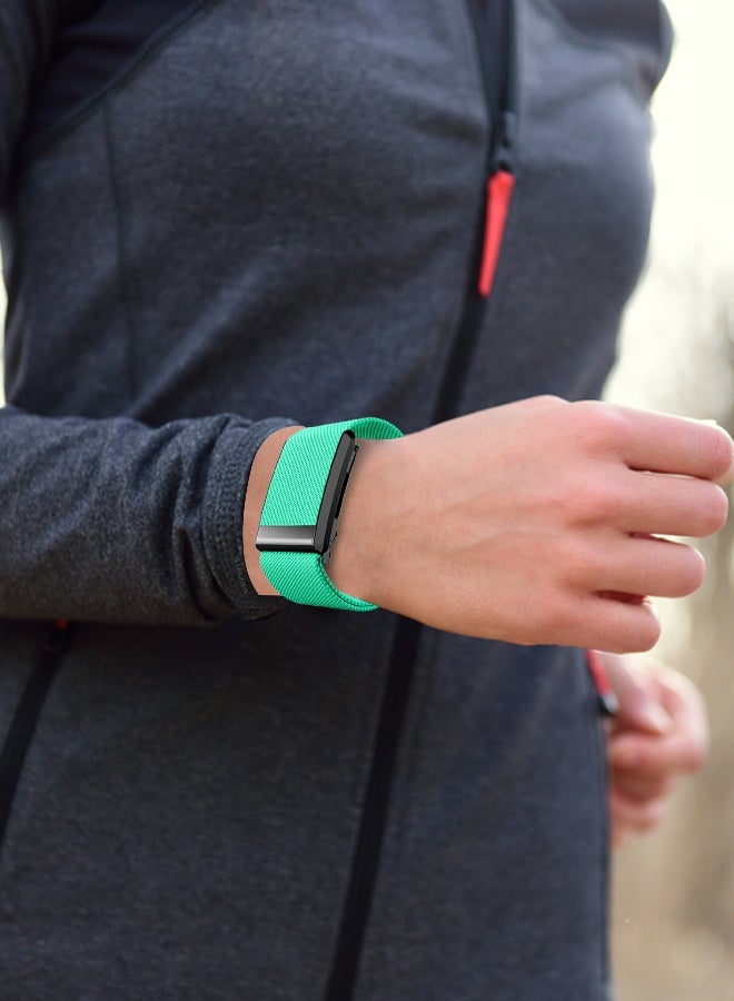 CATANES Nylon Replacement Wristband for Whoop Life MG – Waterproof - Lightweight - Adjustable Fitness Strap - Green - Image 5